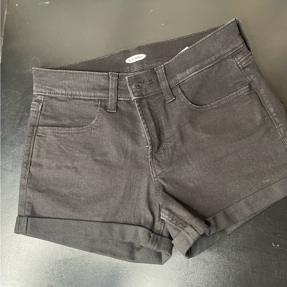 Old Navy Women's Black Denim Shorts size 0